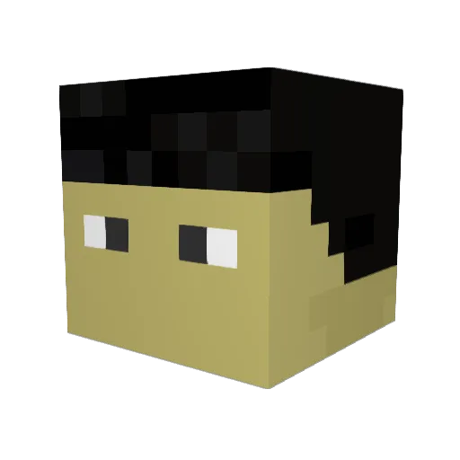 Mr_Rampu Minecraft avatar head, 3D render