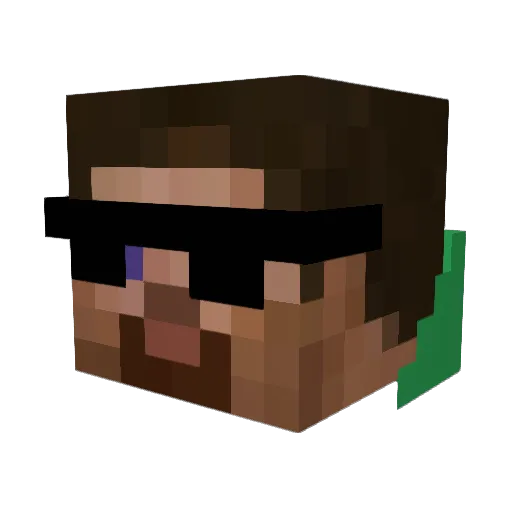 Mr_Relf Minecraft avatar head, 3D render