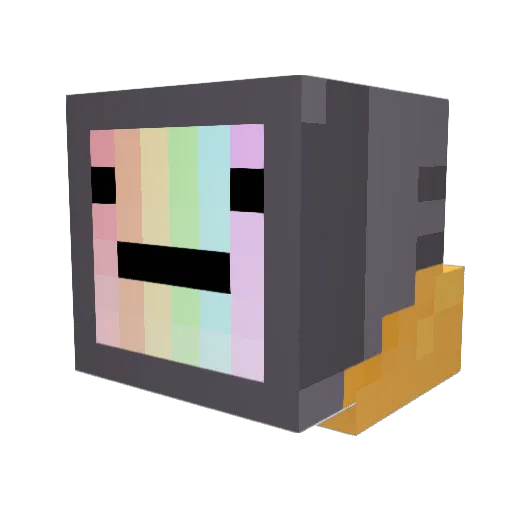 Mr_Ricebox Minecraft avatar head, 3D render