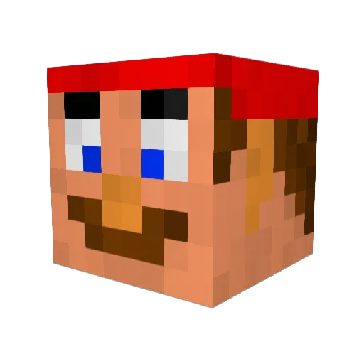 Mr_Rogers Minecraft avatar head, 3D render