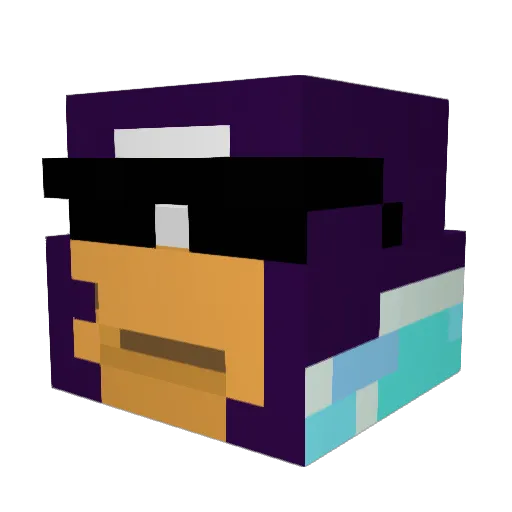 Mr_Rubyck Minecraft avatar head, 3D render