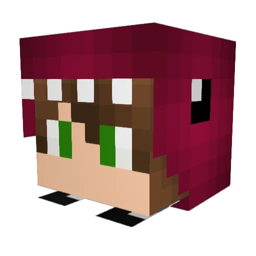 Mr_Ruffers Minecraft avatar head, 3D render