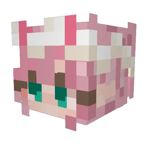 Mr_Rum Minecraft avatar head, 3D render