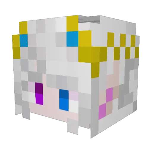 Mr_Sakura7 Minecraft avatar head, 3D render
