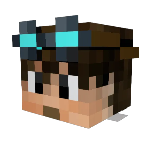 Mr_Sauvage Minecraft avatar head, 3D render