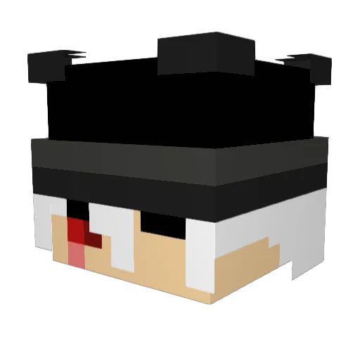 Mr_Savage_Op Minecraft avatar head, 3D render