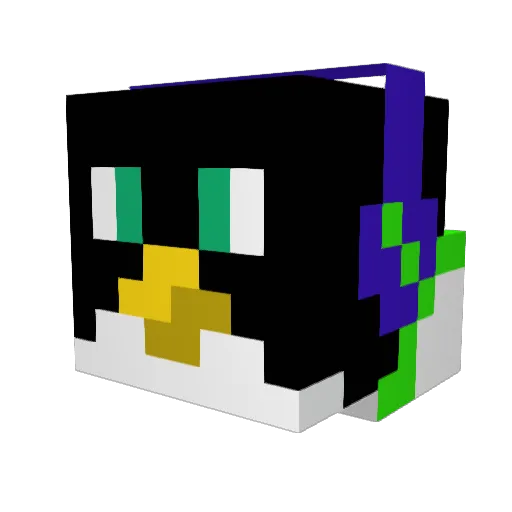 Mr_Skully Minecraft avatar head, 3D render