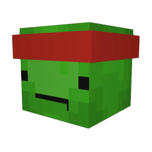 Mr_Slime___ Minecraft avatar head, 3D render