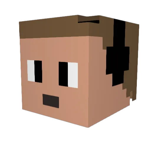 Mr_Smart_04 Minecraft avatar head, 3D render