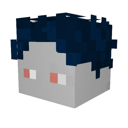 Mr_Snaxi Minecraft avatar head, 3D render