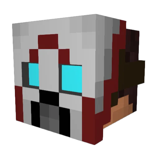 Mr_Sneak Minecraft avatar head, 3D render