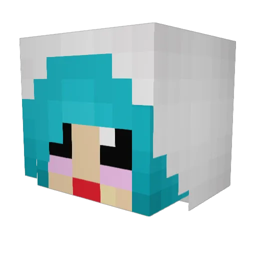 Mr_Snowman_Girl Minecraft avatar head, 3D render
