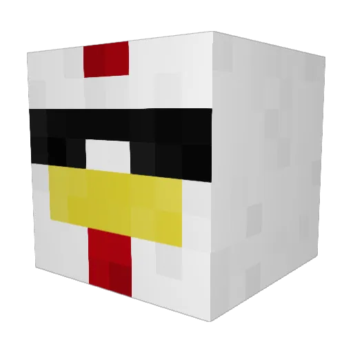Mr_Spout Minecraft avatar head, 3D render