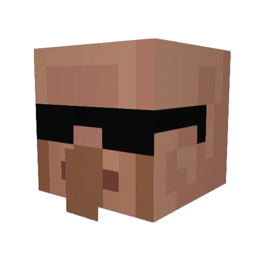 Mr_Steen Minecraft avatar head, 3D render