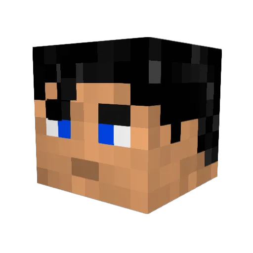 Mr_Super_ Minecraft avatar head, 3D render