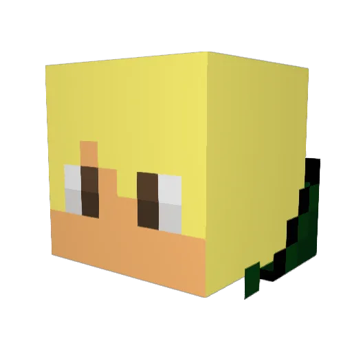 Mr_THD Minecraft avatar head, 3D render