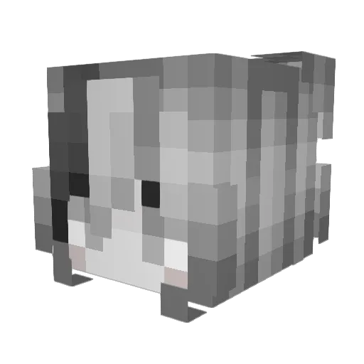 Mr_TJB Minecraft avatar head, 3D render