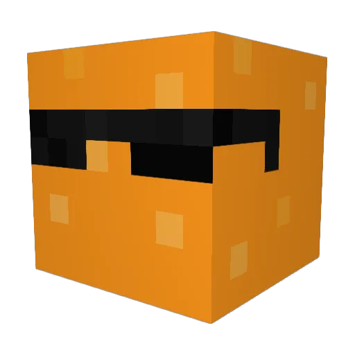Mr_Tangerine_Man Minecraft avatar head, 3D render