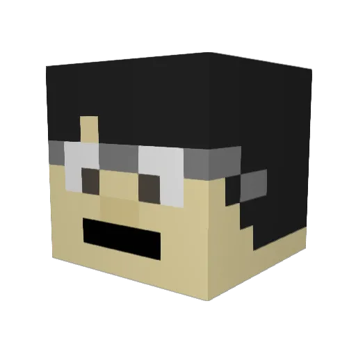 Mr_Tolin Minecraft avatar head, 3D render