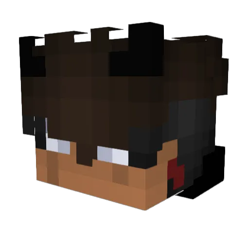 Mr_Unchained Minecraft avatar head, 3D render