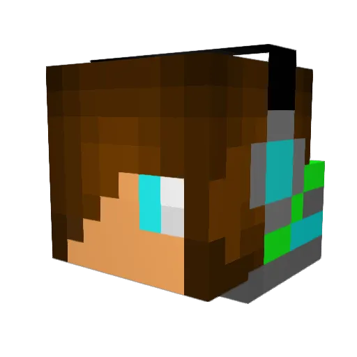 Mr_VortexGaming Minecraft avatar head, 3D render