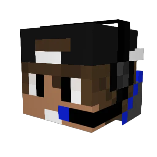Mr_Vytaras Minecraft avatar head, 3D render