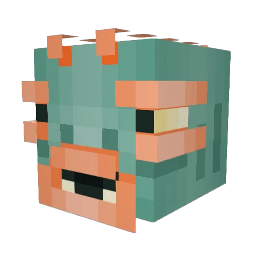 Mr_Wafflesss Minecraft avatar head, 3D render