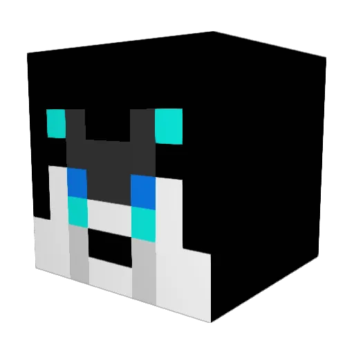 Mr_Water Minecraft avatar head, 3D render
