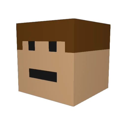 Mr_Weewoo Minecraft avatar head, 3D render