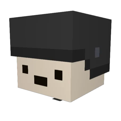 Mr_Whatman Minecraft avatar head, 3D render