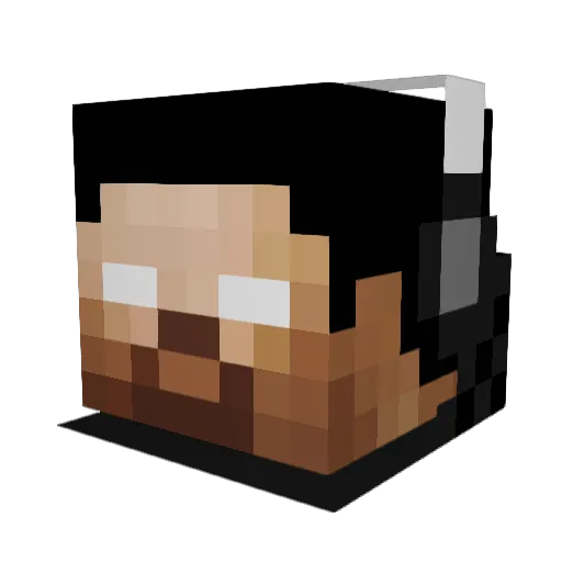 Mr_White911 Minecraft avatar head, 3D render