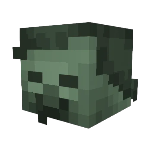 Mr_White_Snake Minecraft avatar head, 3D render