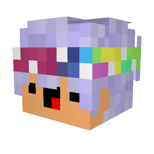 Mr_Wi Minecraft avatar head, 3D render