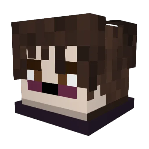 Mr_Wiggles54 Minecraft avatar head, 3D render
