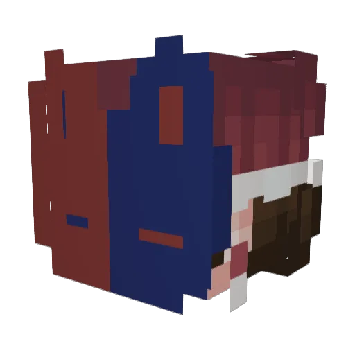 Mr_Winters Minecraft avatar head, 3D render