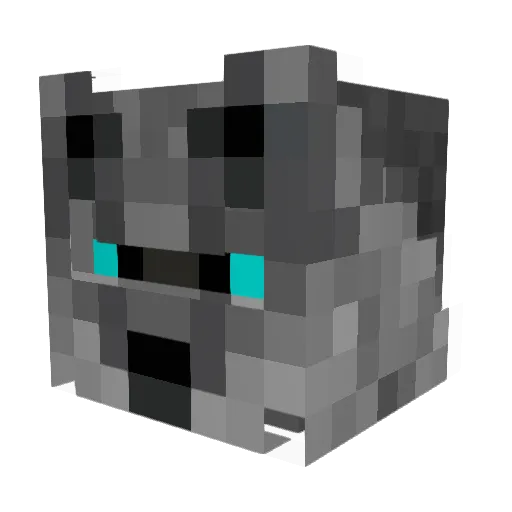 Mr_Wolfe1 Minecraft avatar head, 3D render