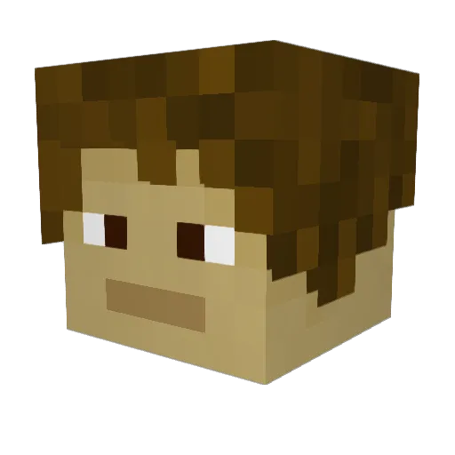 Mr_Woof_Dog Minecraft avatar head, 3D render