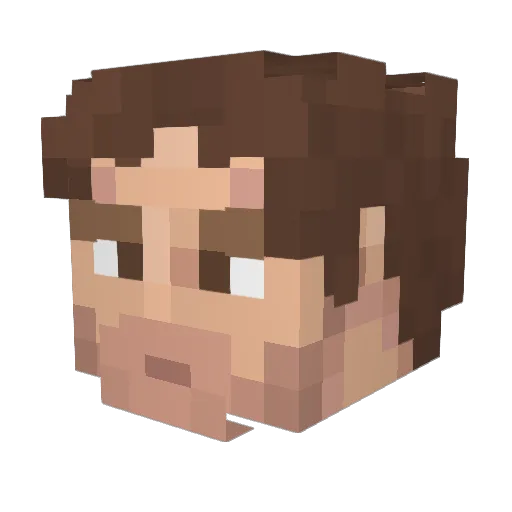 Mr_Wrigglesworth Minecraft avatar head, 3D render