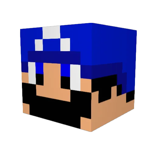 Mr_XXX2 Minecraft avatar head, 3D render