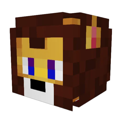 Mr_ZDs Minecraft avatar head, 3D render