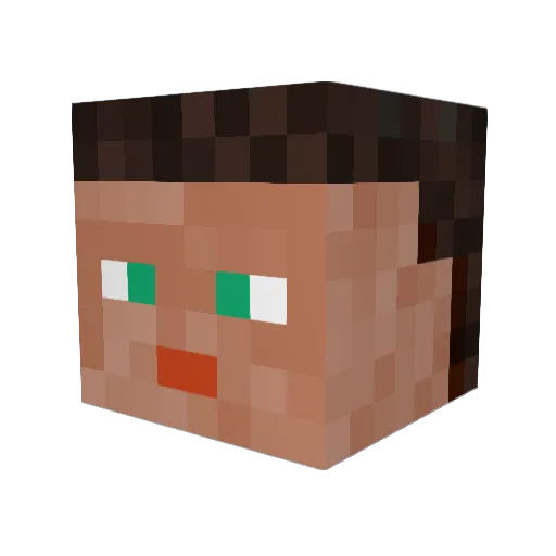 Mr_Zando Minecraft avatar head, 3D render