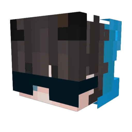 Mr_Zaxxcraft Minecraft avatar head, 3D render