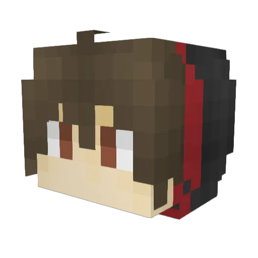 Mr_ZhuZi Minecraft avatar head, 3D render