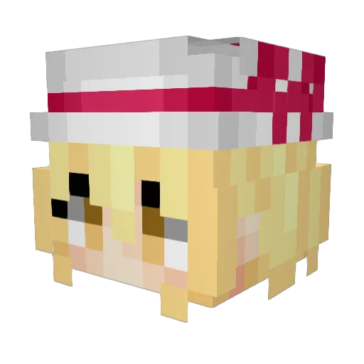 Mr_Zhun Minecraft avatar head, 3D render