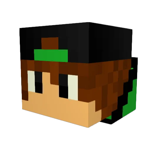 Mr__Emerald Minecraft avatar head, 3D render