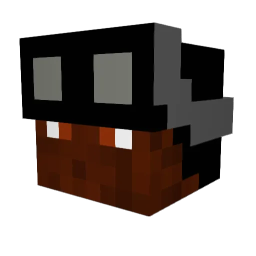 Mr__Experiment Minecraft avatar head, 3D render