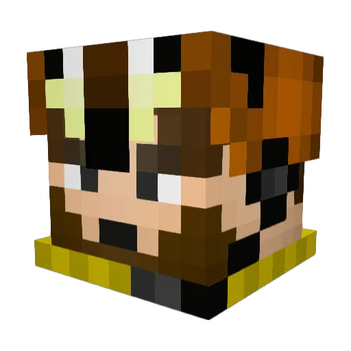 Mr__Green Minecraft avatar head, 3D render