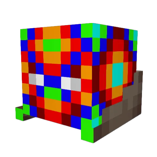Mr__Rainbow__ Minecraft avatar head, 3D render