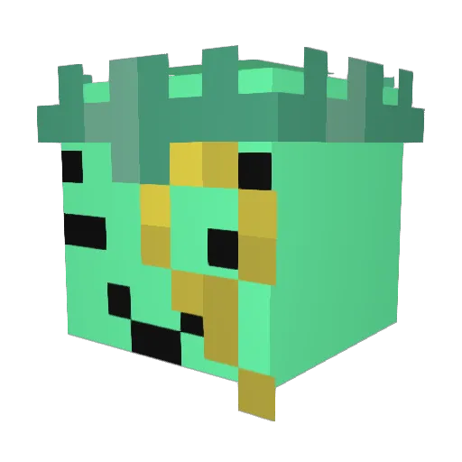 Mr__Xen Minecraft avatar head, 3D render