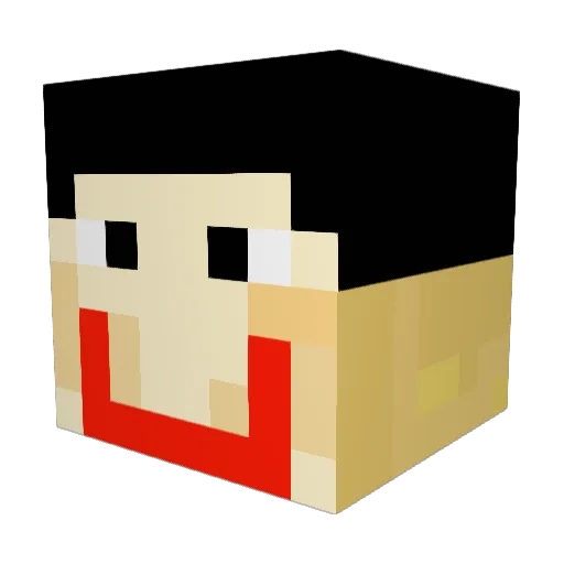 Mr____cow Minecraft avatar head, 3D render